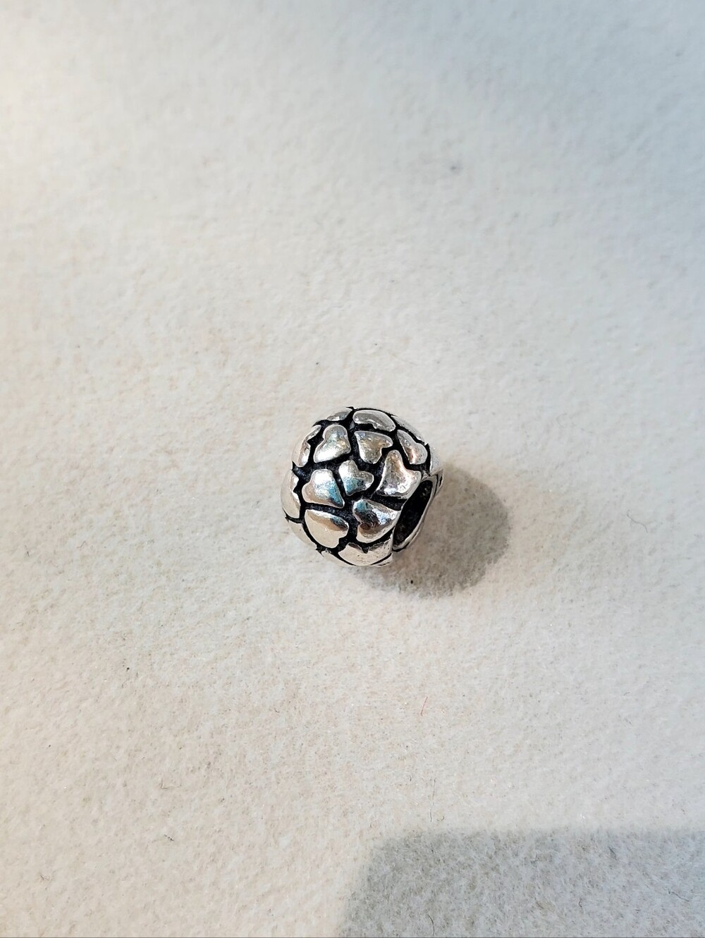 Pandora Sterling Silver Heart Charm Bead